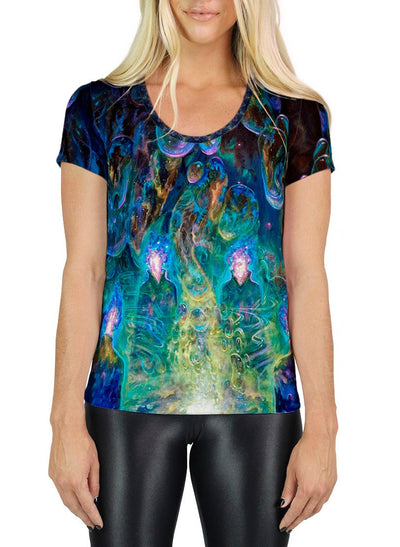 Theory of Droplet Dimensions SCOOP NECK T-SHIRT
