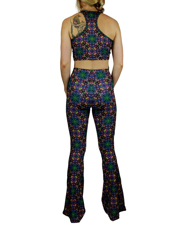 Cubed  Pattern Bell Bottoms