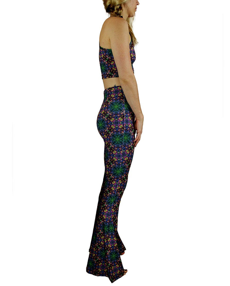 Cubed  Pattern Bell Bottoms